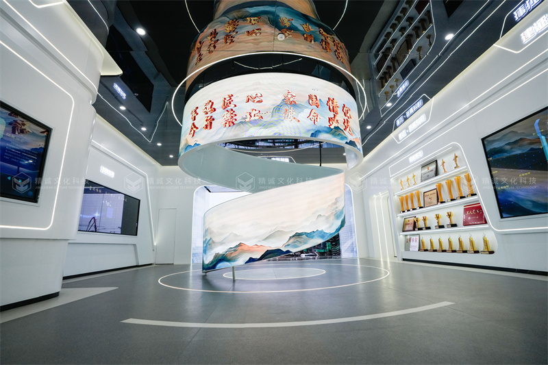 建筑行業展廳設計-中建八局西北公司企業展廳落成 建筑行業展廳設計-中建八局西北公司企業展廳落成