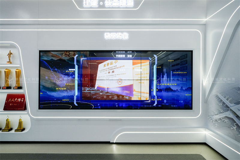 建筑行業展廳設計-中建八局西北公司企業展廳落成 建筑行業展廳設計-中建八局西北公司企業展廳落成